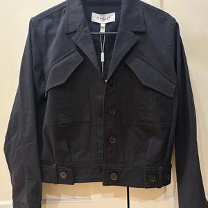 NWT Derek Lam 10 Crosby Spring Jacket, Black, Size 0